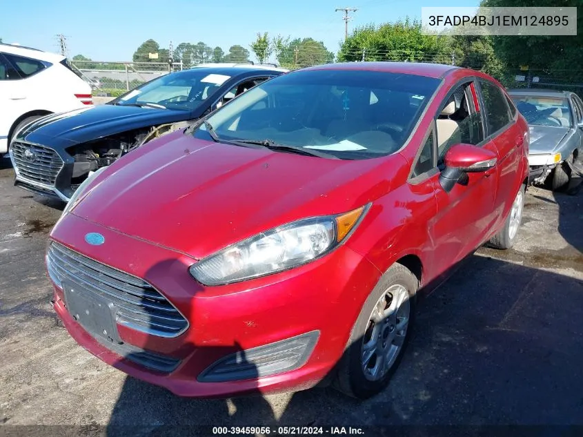 2014 Ford Fiesta Se VIN: 3FADP4BJ1EM124895 Lot: 39459056