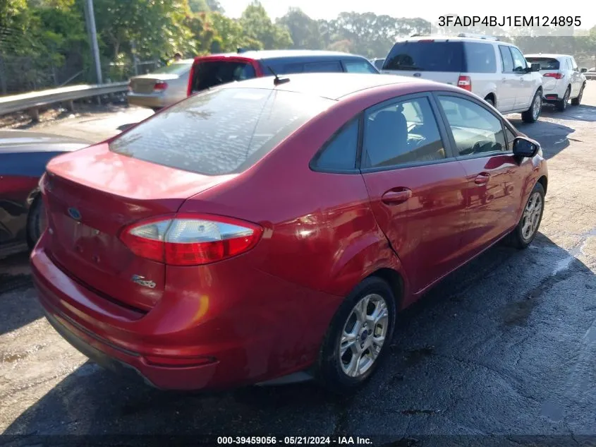 2014 Ford Fiesta Se VIN: 3FADP4BJ1EM124895 Lot: 39459056