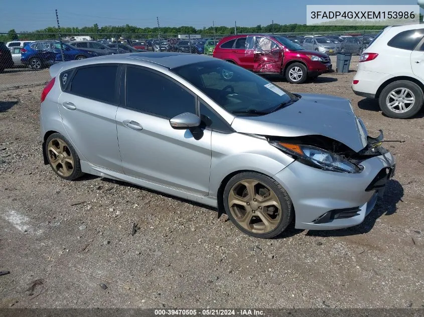 2014 Ford Fiesta St VIN: 3FADP4GXXEM153986 Lot: 39470505