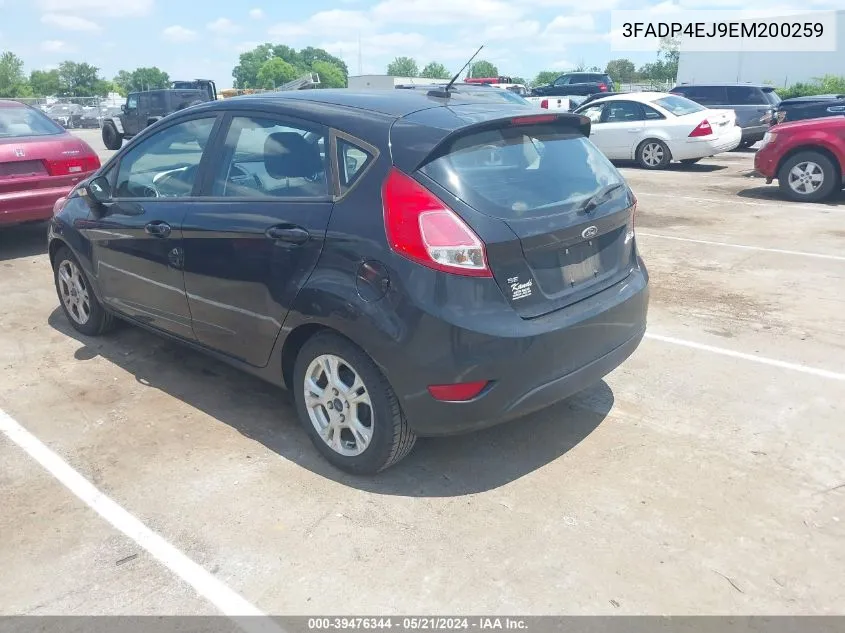 2014 Ford Fiesta Se VIN: 3FADP4EJ9EM200259 Lot: 39476344