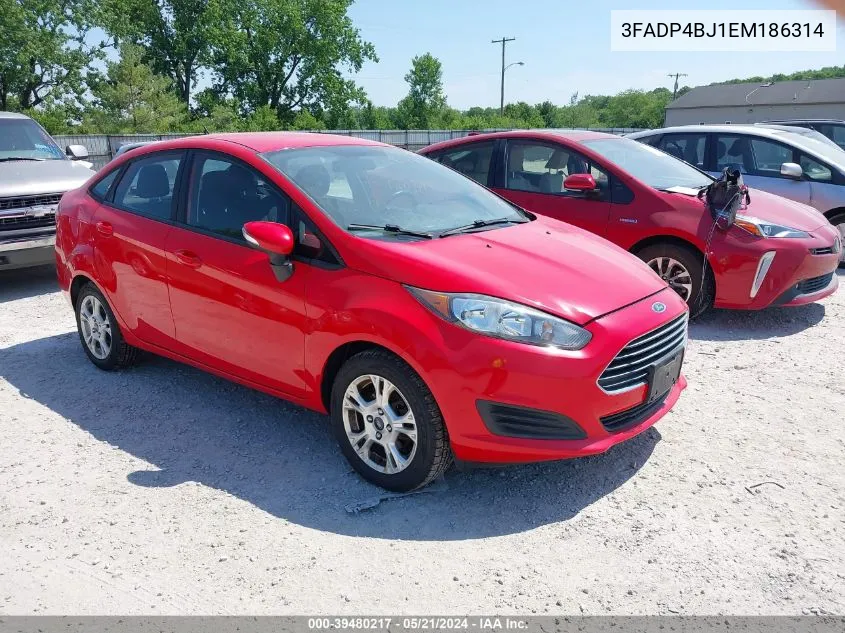 2014 Ford Fiesta Se VIN: 3FADP4BJ1EM186314 Lot: 39480217