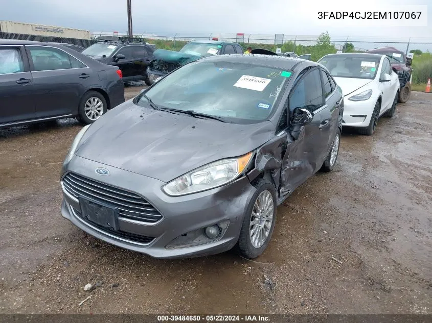 2014 Ford Fiesta Titanium VIN: 3FADP4CJ2EM107067 Lot: 39484650