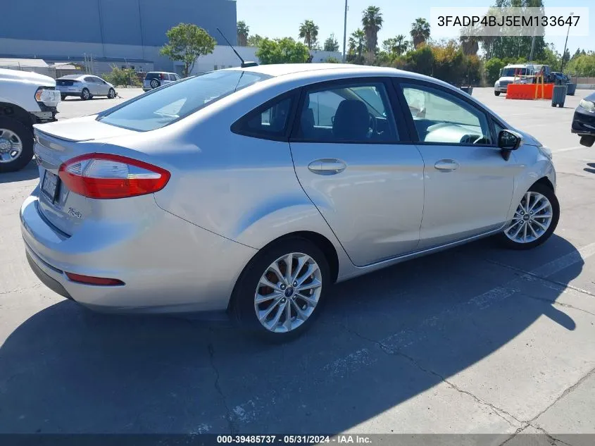 2014 Ford Fiesta Se VIN: 3FADP4BJ5EM133647 Lot: 39485737