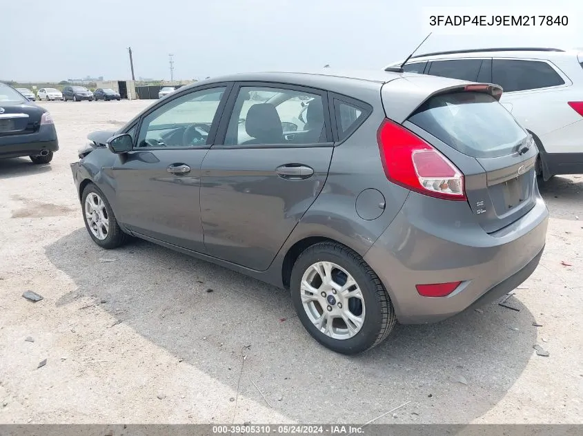 3FADP4EJ9EM217840 2014 Ford Fiesta Se