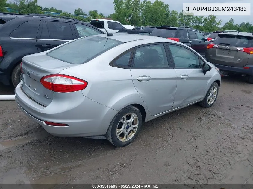 2014 Ford Fiesta Se VIN: 3FADP4BJ3EM243483 Lot: 39516605