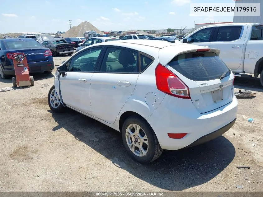 2014 Ford Fiesta Se VIN: 3FADP4EJ0EM179916 Lot: 39517935