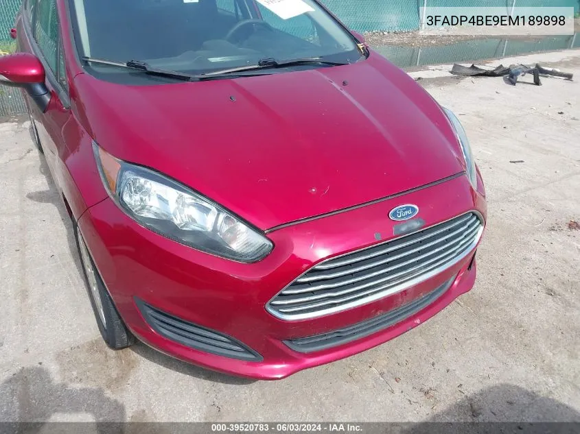 3FADP4BE9EM189898 2014 Ford Fiesta Se