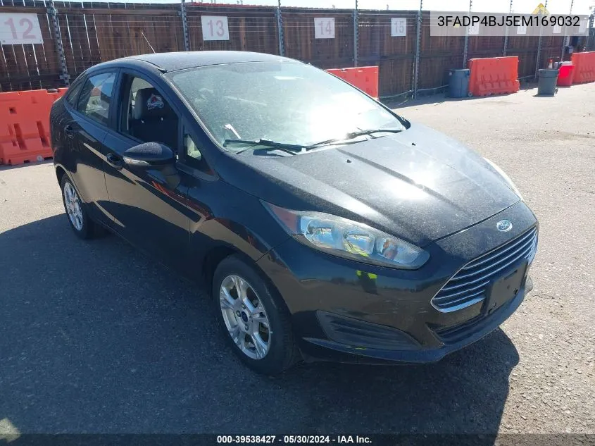 2014 Ford Fiesta Se VIN: 3FADP4BJ5EM169032 Lot: 39538427