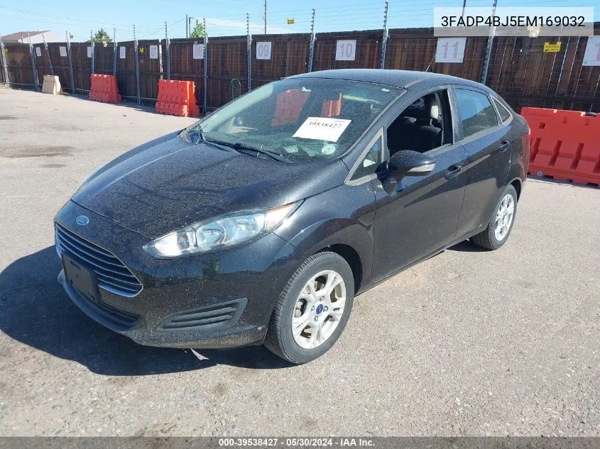 2014 Ford Fiesta Se VIN: 3FADP4BJ5EM169032 Lot: 39538427