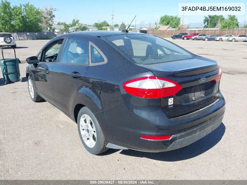 2014 Ford Fiesta Se VIN: 3FADP4BJ5EM169032 Lot: 39538427