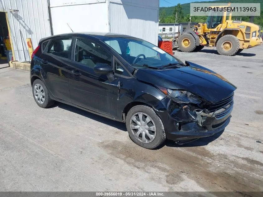 2014 Ford Fiesta S VIN: 3FADP4TJ5EM113963 Lot: 39556019