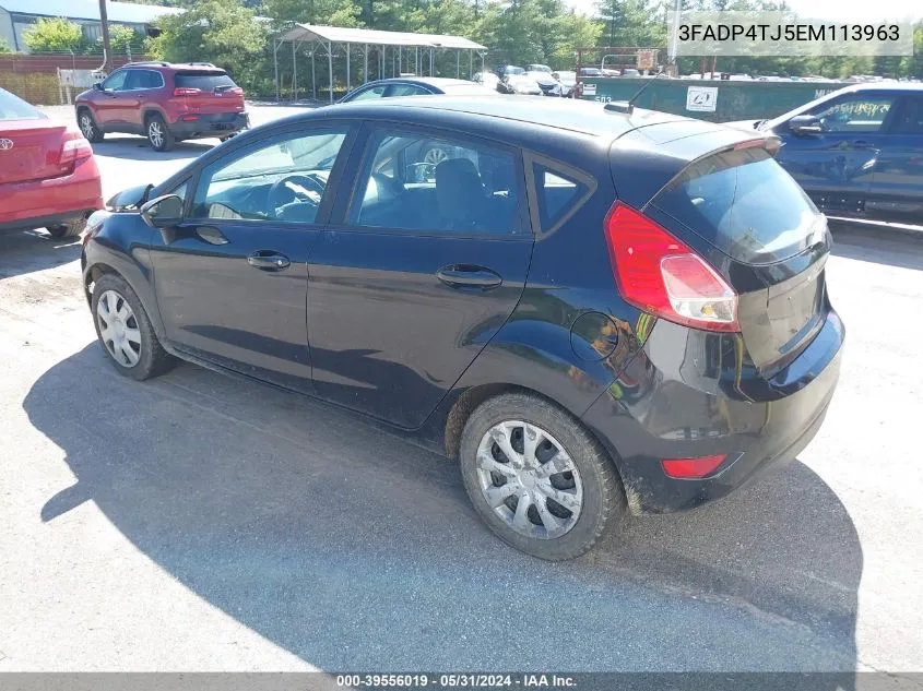 3FADP4TJ5EM113963 2014 Ford Fiesta S