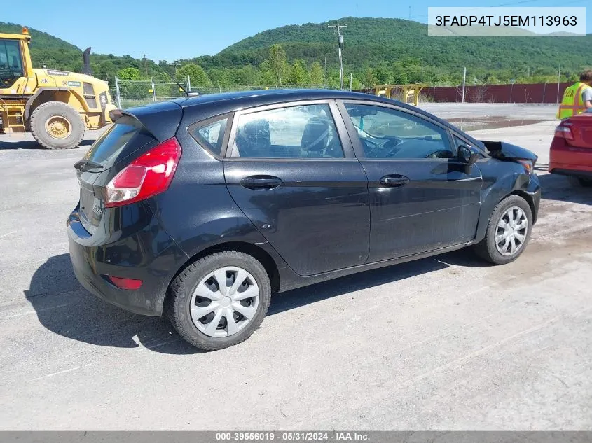 2014 Ford Fiesta S VIN: 3FADP4TJ5EM113963 Lot: 39556019