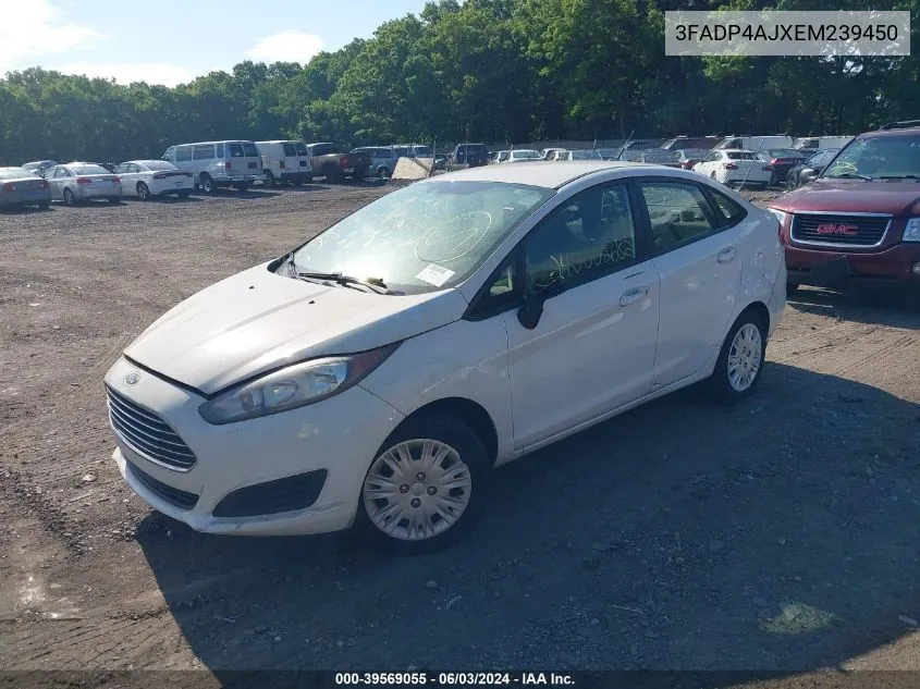 2014 Ford Fiesta S VIN: 3FADP4AJXEM239450 Lot: 39569055