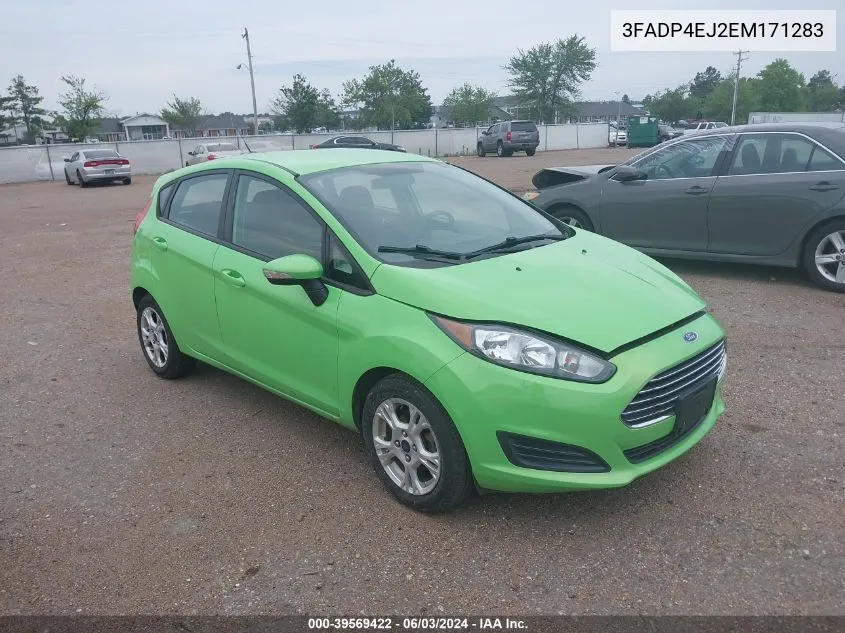 2014 Ford Fiesta Se VIN: 3FADP4EJ2EM171283 Lot: 39569422