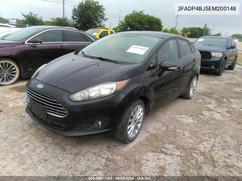 2014 Ford Fiesta Se VIN: 3FADP4BJ5EM200148 Lot: 39571103