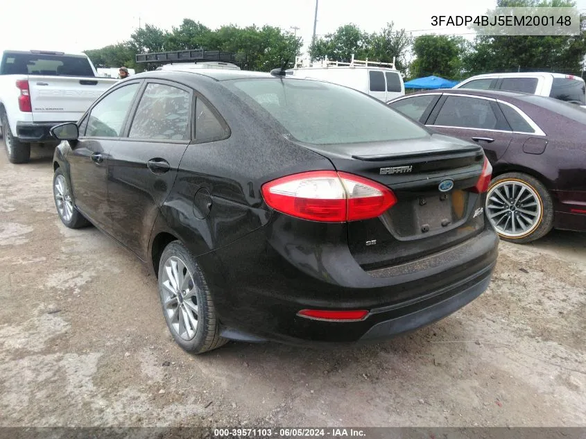 2014 Ford Fiesta Se VIN: 3FADP4BJ5EM200148 Lot: 39571103