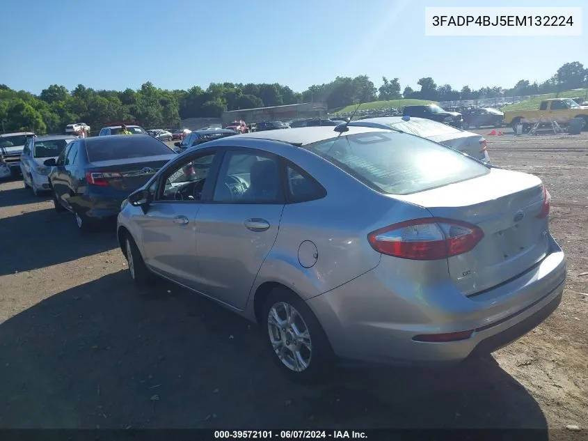 2014 Ford Fiesta Se VIN: 3FADP4BJ5EM132224 Lot: 39572101