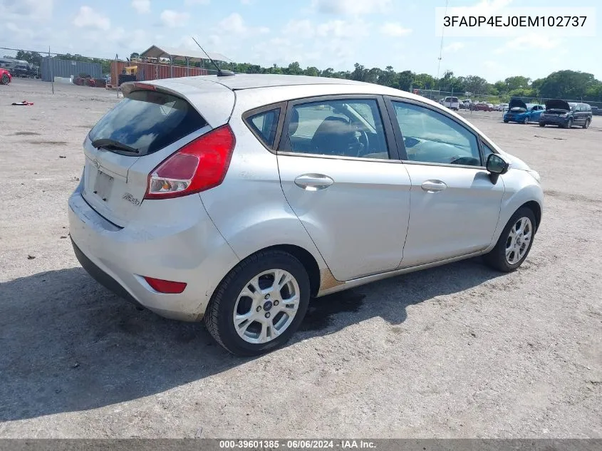 2014 Ford Fiesta Se VIN: 3FADP4EJ0EM102737 Lot: 39601385