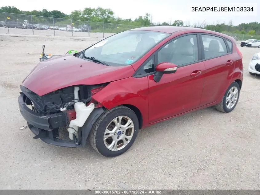 2014 Ford Fiesta Se VIN: 3FADP4EJ8EM108334 Lot: 39615782