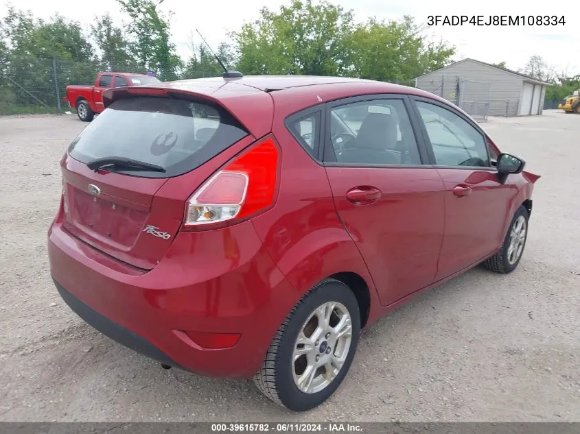 2014 Ford Fiesta Se VIN: 3FADP4EJ8EM108334 Lot: 39615782