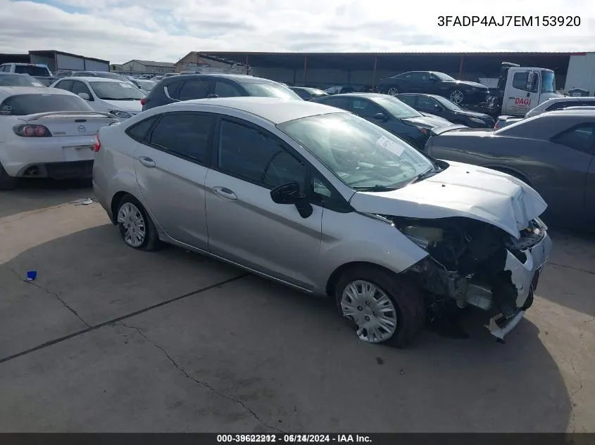 3FADP4AJ7EM153920 2014 Ford Fiesta S