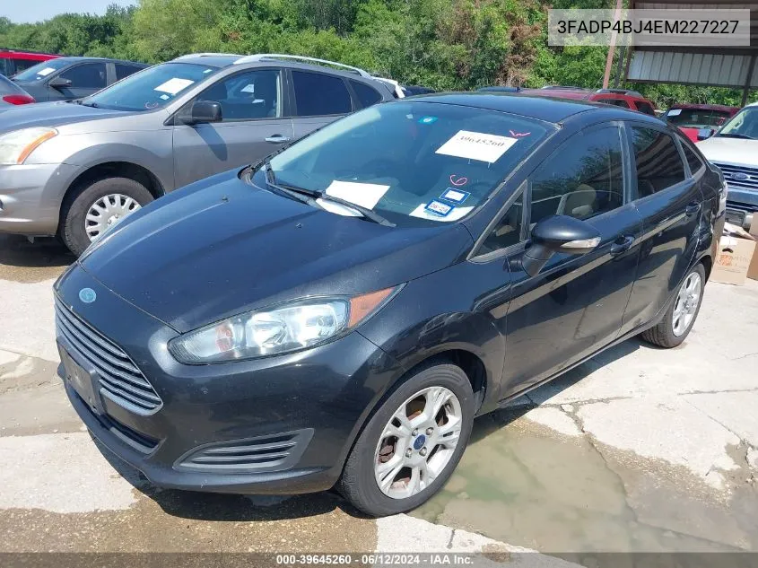 2014 Ford Fiesta Se VIN: 3FADP4BJ4EM227227 Lot: 39645260