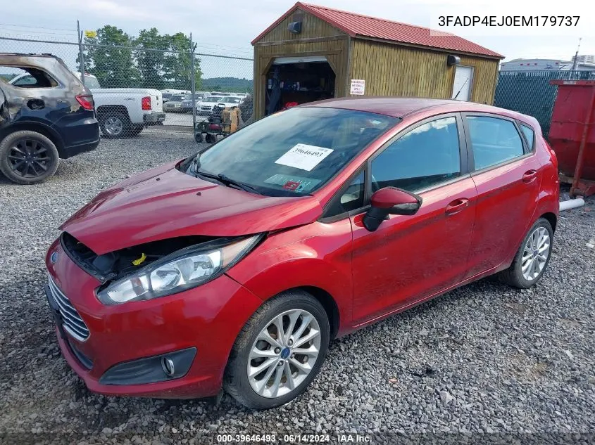 2014 Ford Fiesta Se VIN: 3FADP4EJ0EM179737 Lot: 39646493