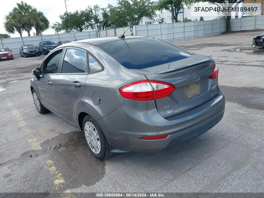 3FADP4BJ6EM189497 2014 Ford Fiesta Se