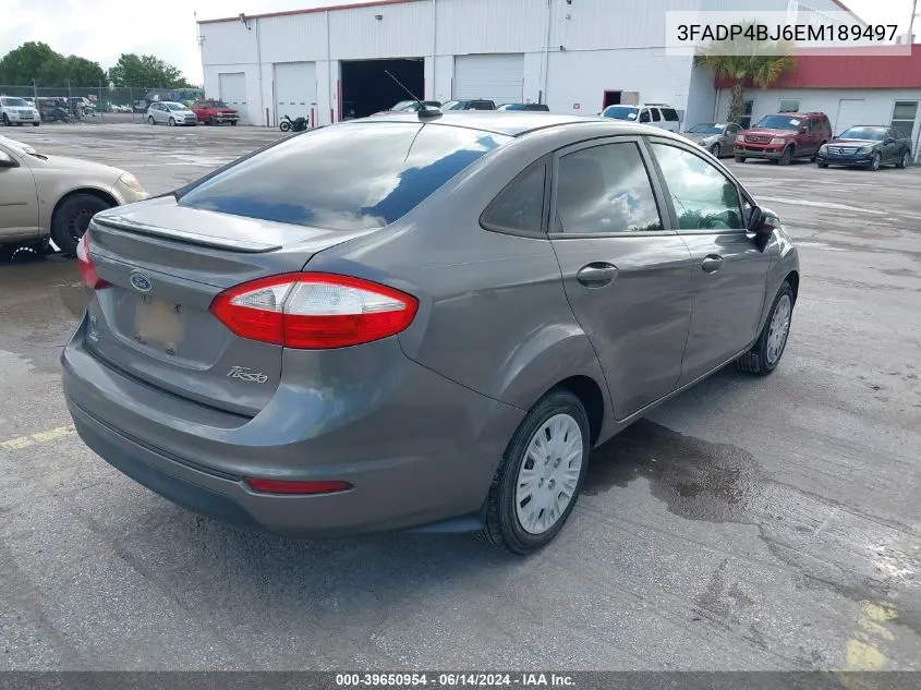 3FADP4BJ6EM189497 2014 Ford Fiesta Se