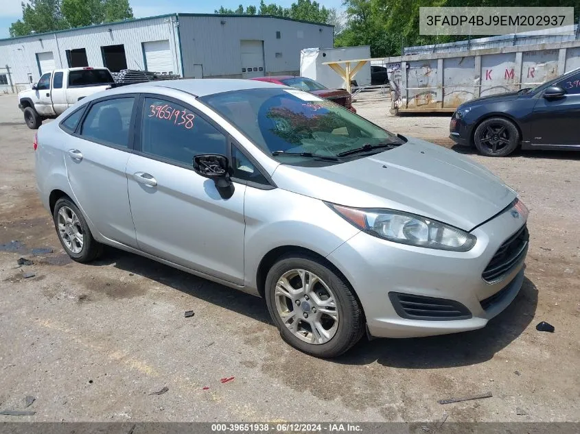 2014 Ford Fiesta Se VIN: 3FADP4BJ9EM202937 Lot: 39651938