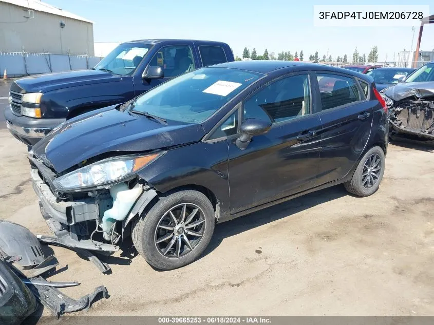 2014 Ford Fiesta S VIN: 3FADP4TJ0EM206728 Lot: 39665253