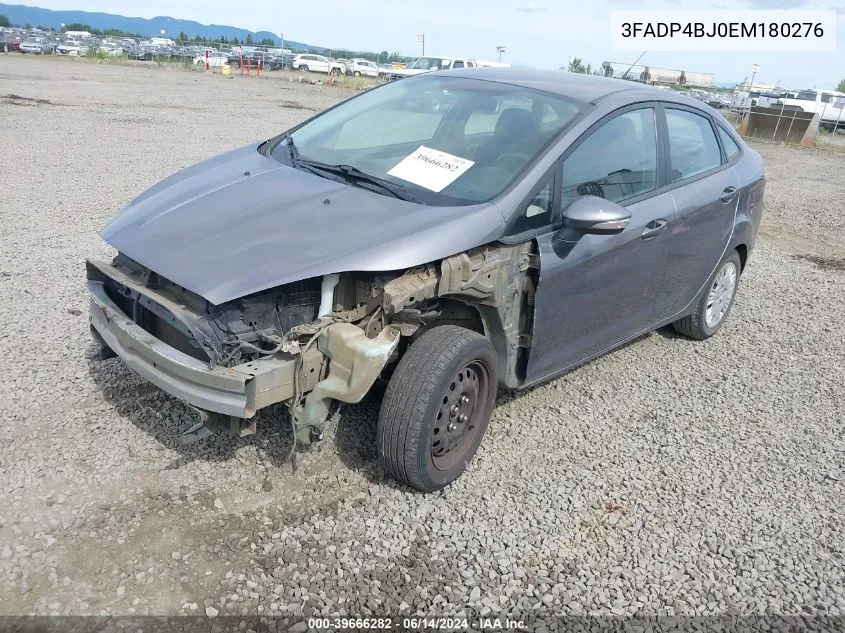 2014 Ford Fiesta Se VIN: 3FADP4BJ0EM180276 Lot: 39666282