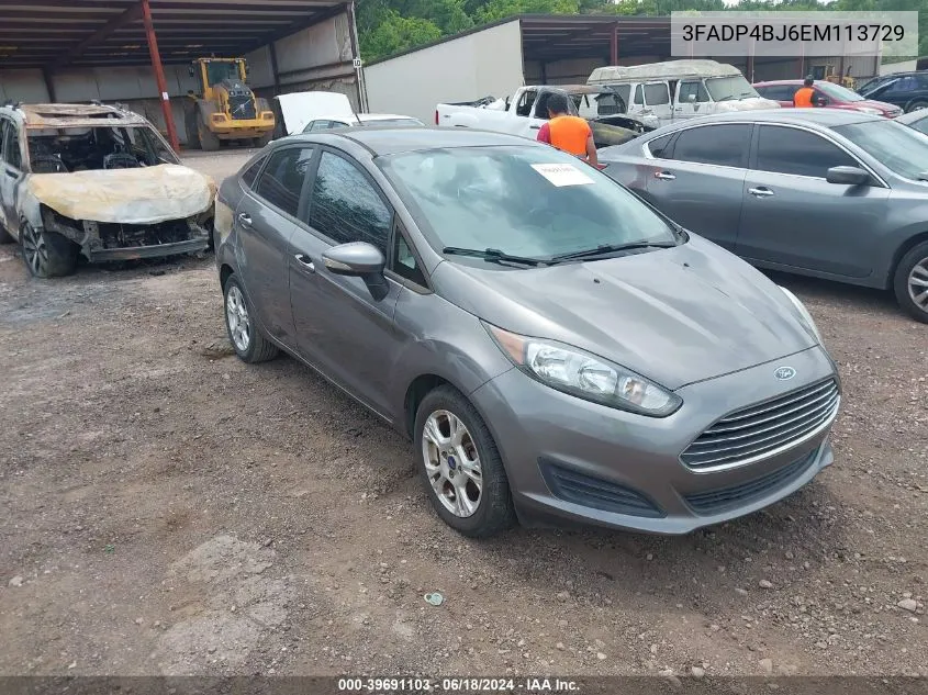 3FADP4BJ6EM113729 2014 Ford Fiesta Se