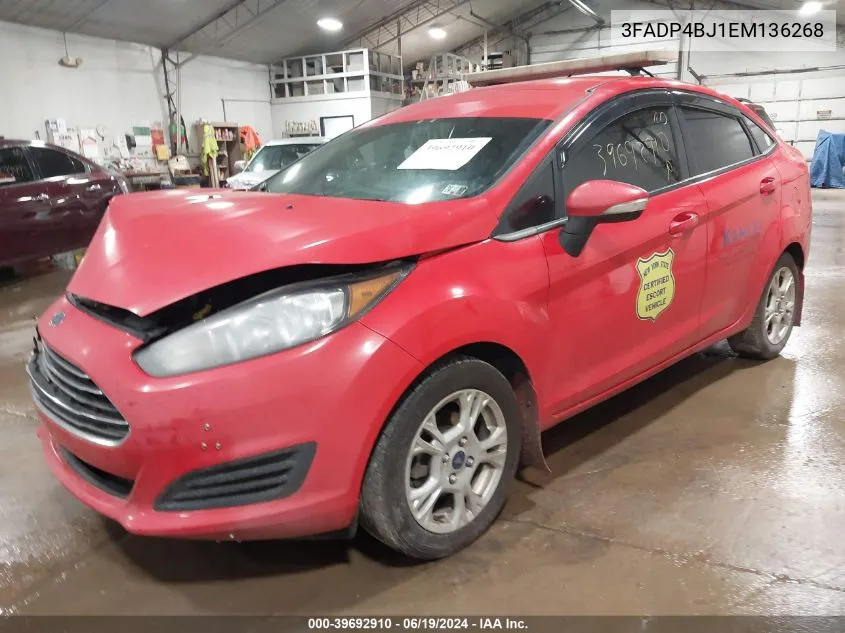 3FADP4BJ1EM136268 2014 Ford Fiesta Se