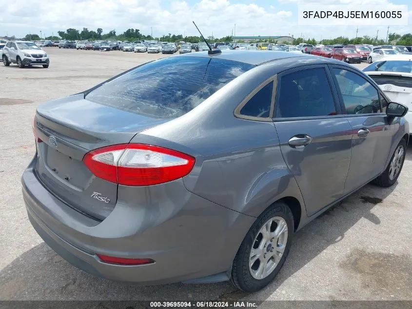 2014 Ford Fiesta Se VIN: 3FADP4BJ5EM160055 Lot: 39695094