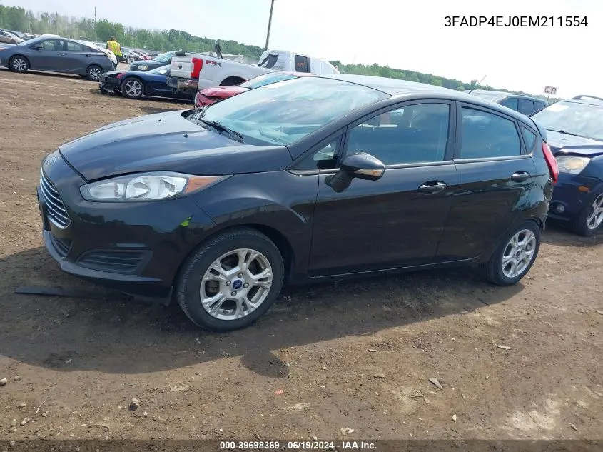 2014 Ford Fiesta Se VIN: 3FADP4EJ0EM211554 Lot: 39698369