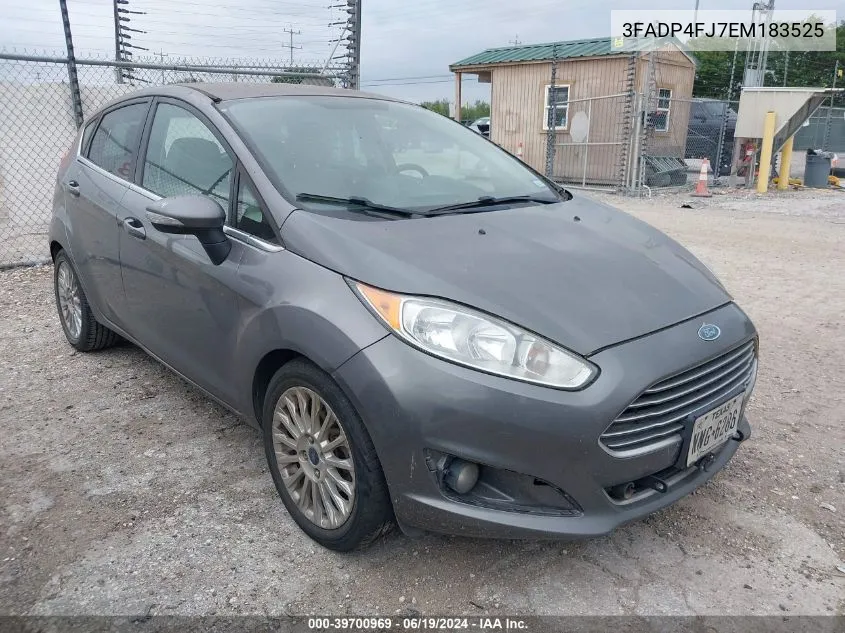 2014 Ford Fiesta Titanium VIN: 3FADP4FJ7EM183525 Lot: 39700969