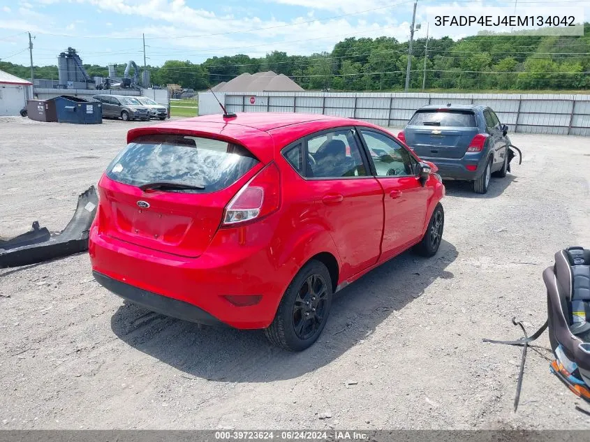 2014 Ford Fiesta Se VIN: 3FADP4EJ4EM134042 Lot: 39723624