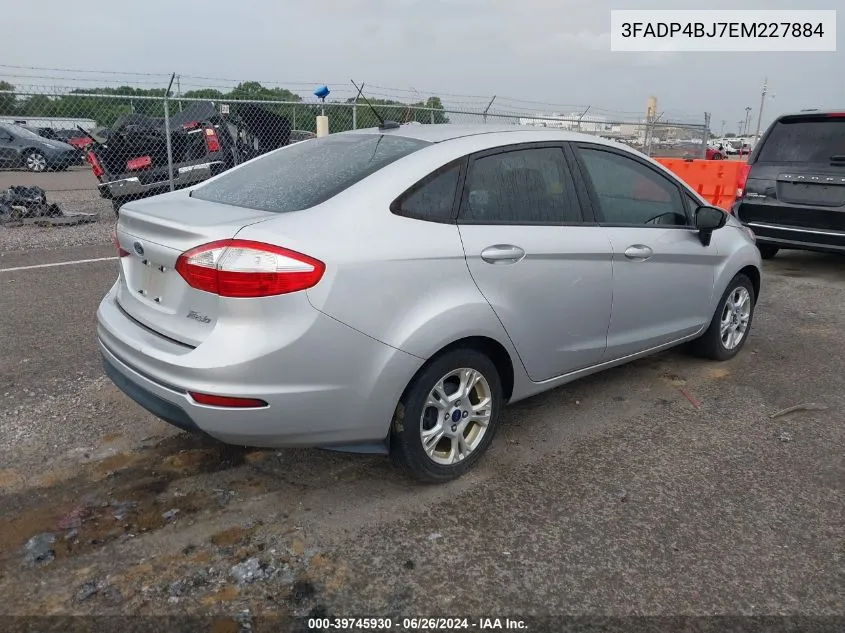 2014 Ford Fiesta Se VIN: 3FADP4BJ7EM227884 Lot: 39745930