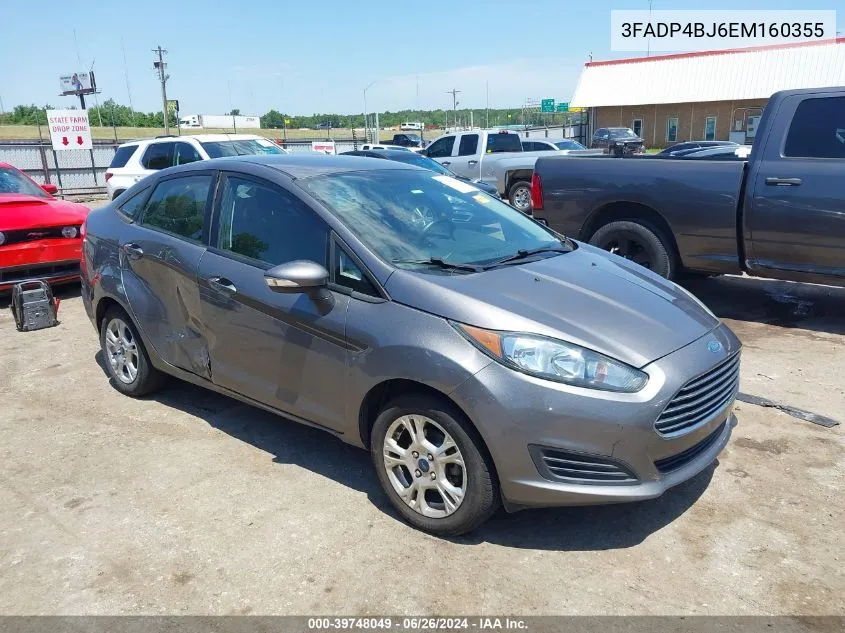 3FADP4BJ6EM160355 2014 Ford Fiesta Se