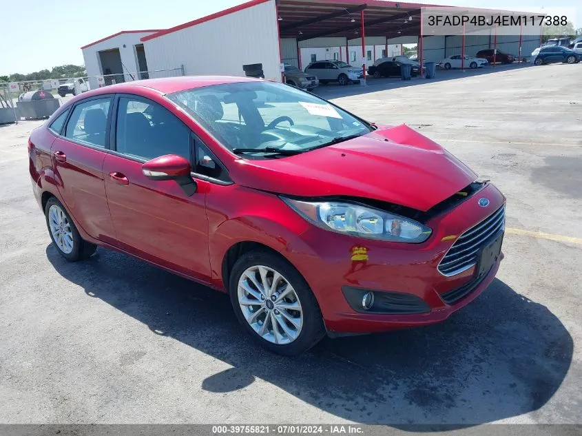 3FADP4BJ4EM117388 2014 Ford Fiesta Se