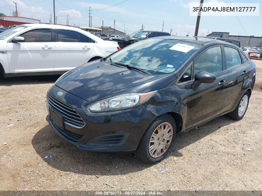 2014 Ford Fiesta S VIN: 3FADP4AJ8EM127777 Lot: 39760773