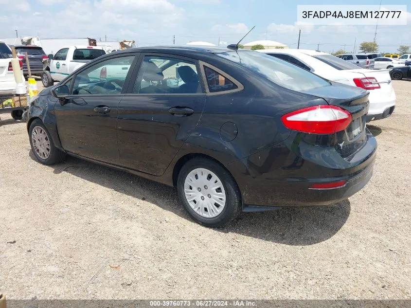 2014 Ford Fiesta S VIN: 3FADP4AJ8EM127777 Lot: 39760773