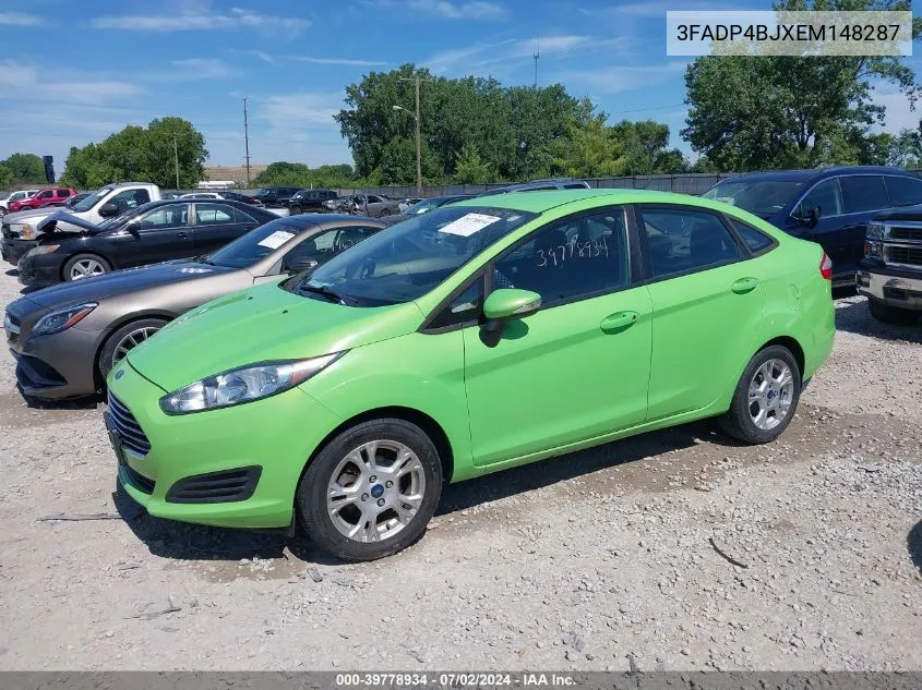 3FADP4BJXEM148287 2014 Ford Fiesta Se