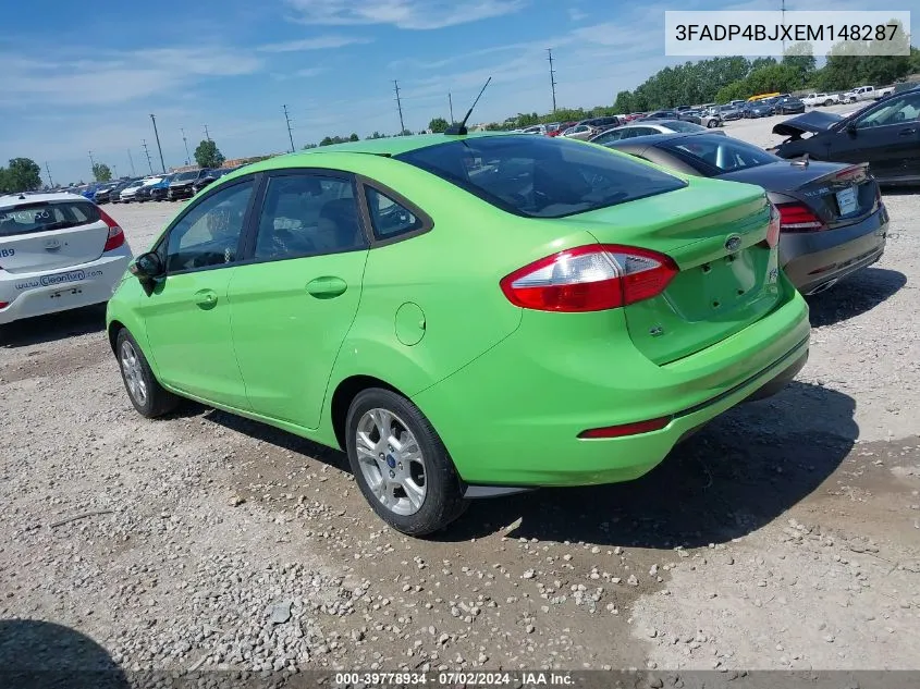 2014 Ford Fiesta Se VIN: 3FADP4BJXEM148287 Lot: 39778934