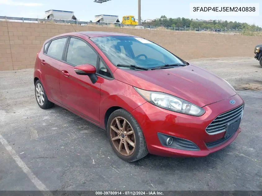 3FADP4EJ5EM240838 2014 Ford Fiesta Se