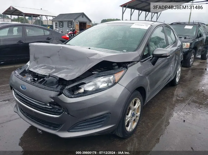 2014 Ford Fiesta Se VIN: 3FADP4BJ8EM131486 Lot: 39800178