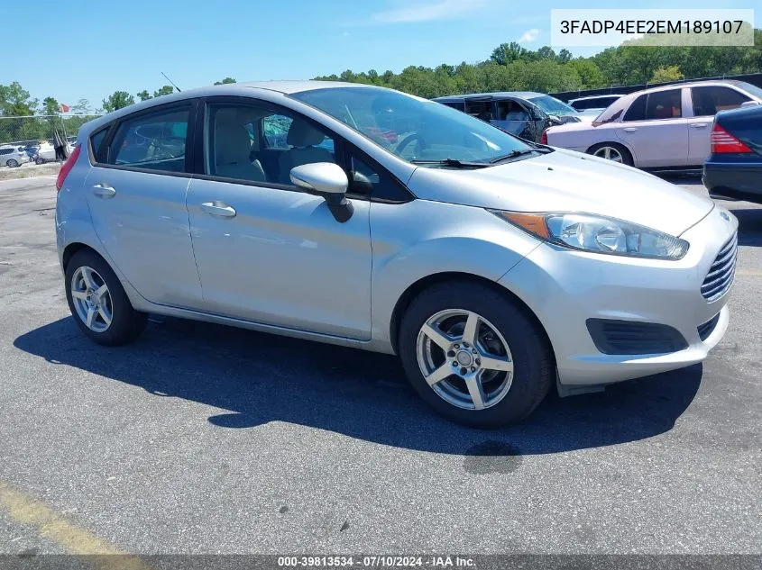 2014 Ford Fiesta Se VIN: 3FADP4EE2EM189107 Lot: 39813534