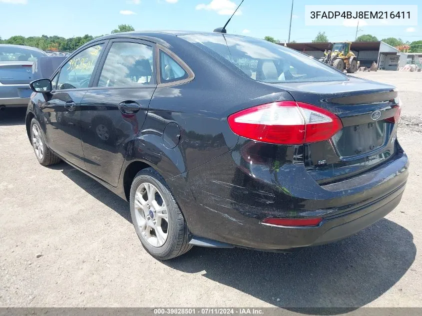 3FADP4BJ8EM216411 2014 Ford Fiesta Se